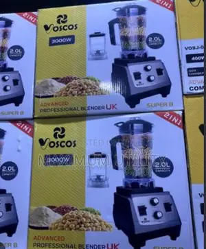 Voscos 2 Liters 3000 Watts Heavy Duty Double Jar Blender