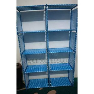 10 Tier Modern Double Layer Bookshelf