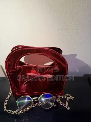 Red Laser Sequin Bag