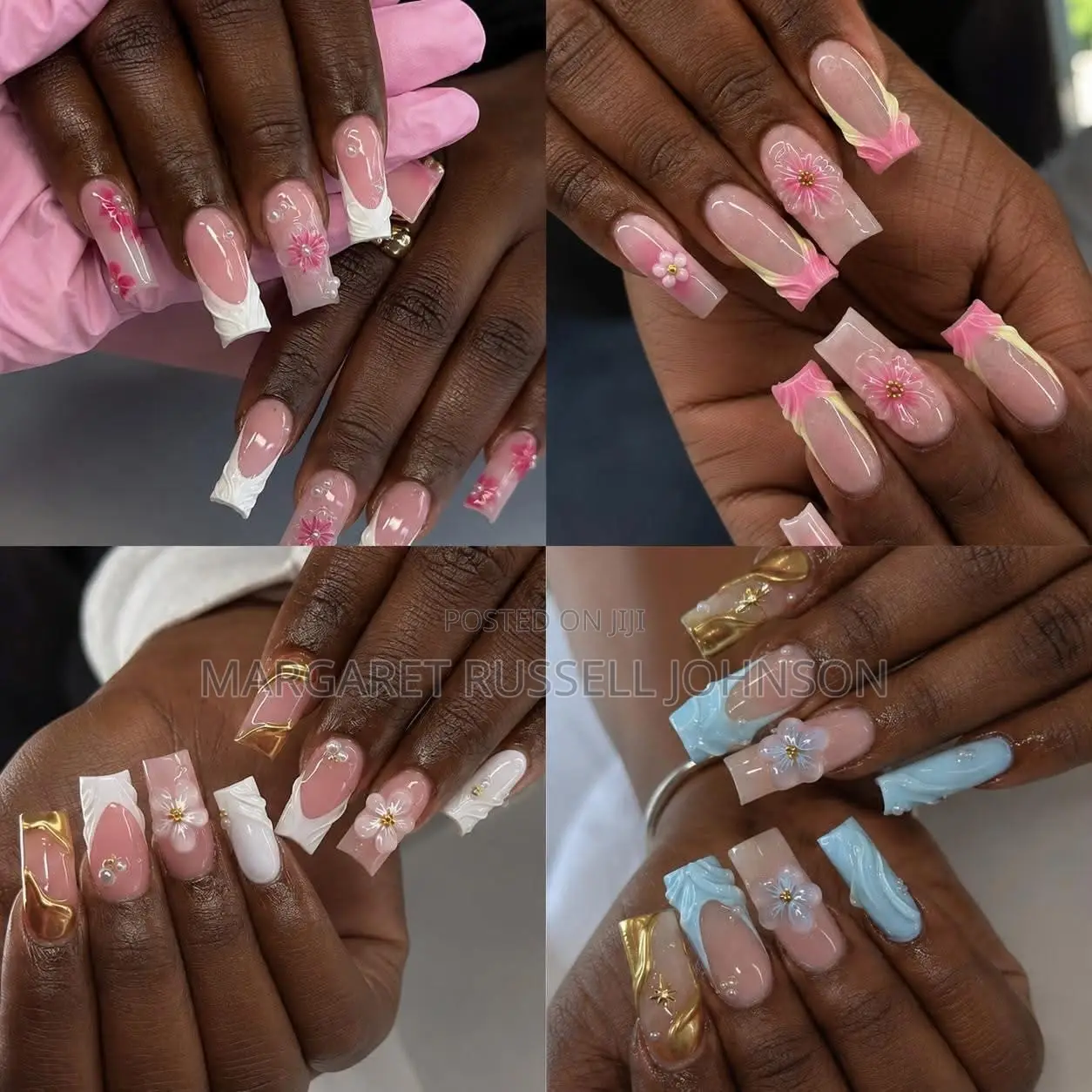 Hard Gel and Acrylic Press on Nails