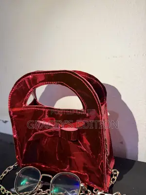 Red Laser Sequin Bag
