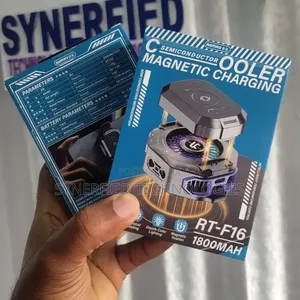 Remax RT-F16 Semiconductor Cooler, Magnetic Charging, 1800mAh, RGB