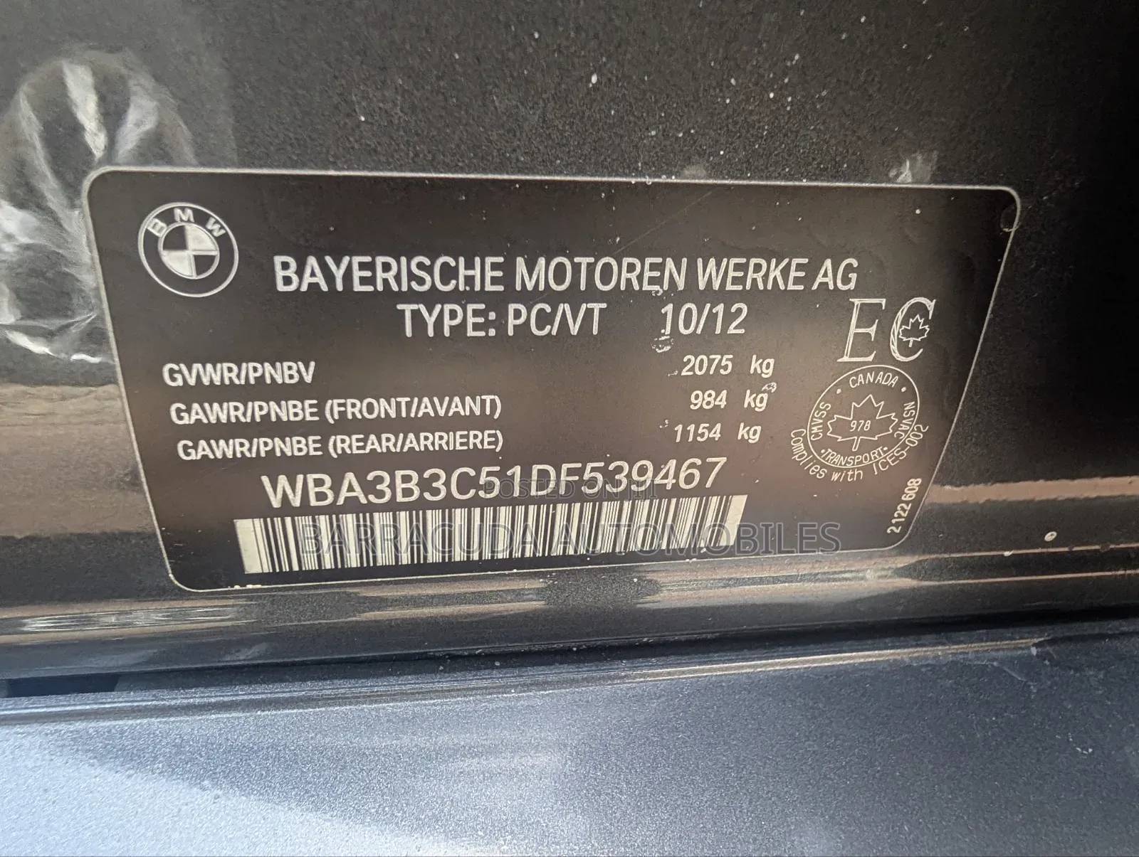 BMW 328i 2013 Gray