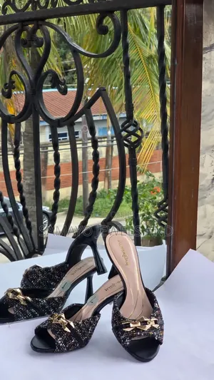 Women’s Open-Toe Heeled Slippers