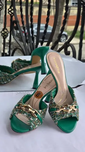 Women’s Open-Toe Heeled Slippers