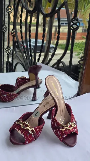 Women’s Open-Toe Heeled Slippers