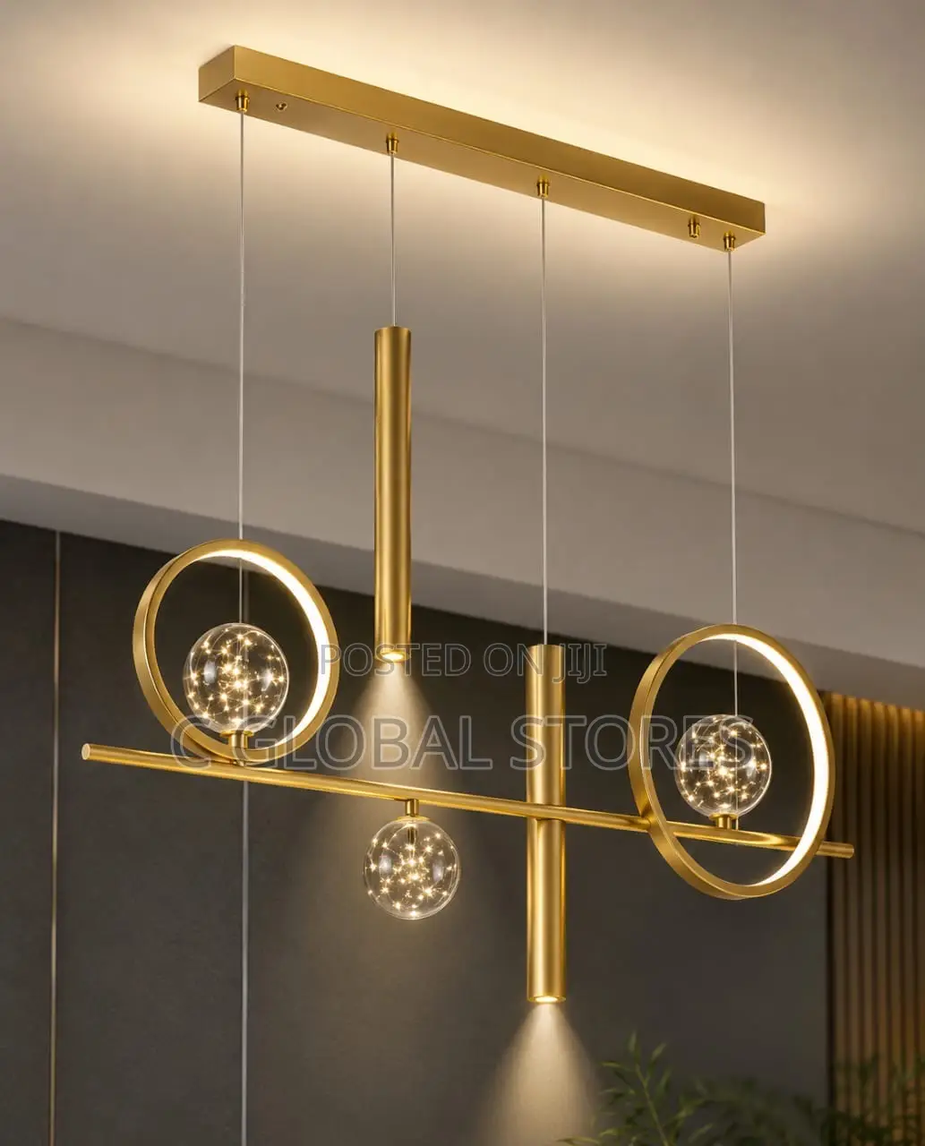 Gold Designer Dining Light