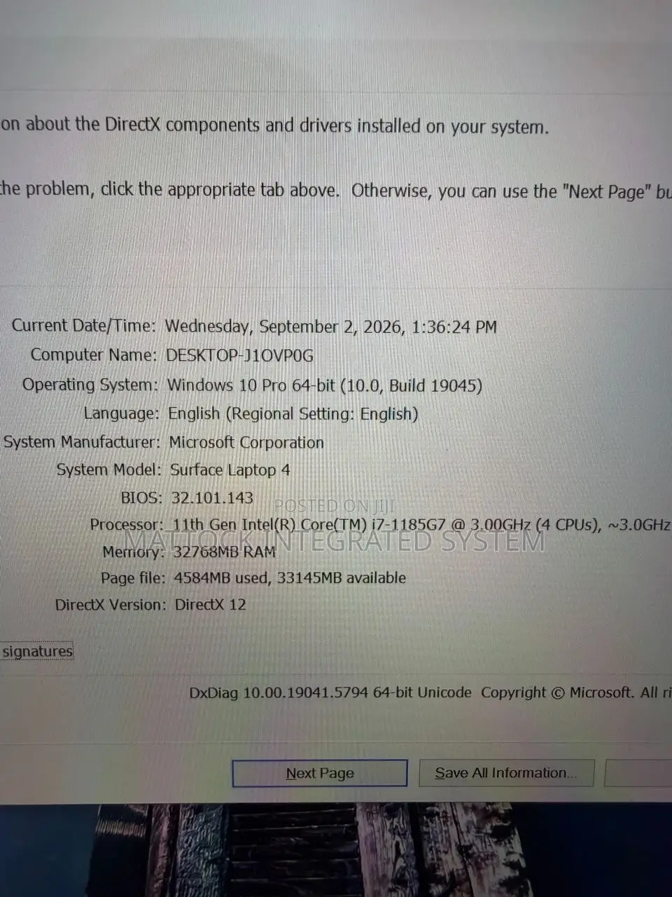 Laptop Microsoft Surface Laptop 4 32GB Intel Core i7 SSD 1T