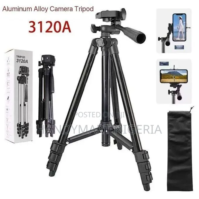 3120A Adjustable Camera & Smartphone Tripod Stand 50% DISCOUNT