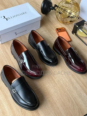 BILLIONAIRE Buckle Patent Leather Loafers Size 41-46