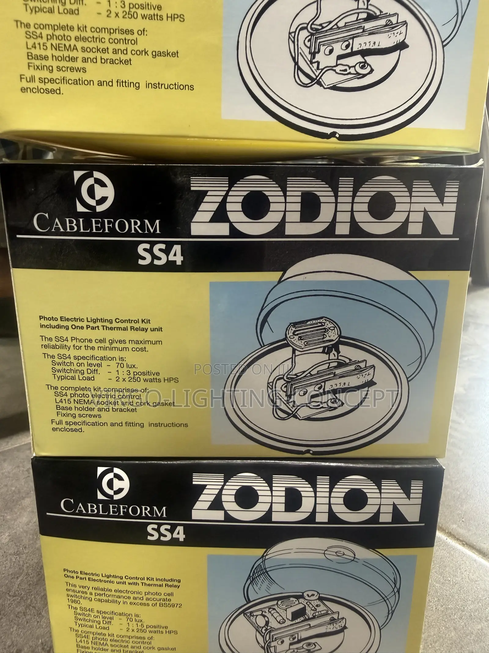 Cableform Zodion SS4 Photo-Electric Lighting Control Kit