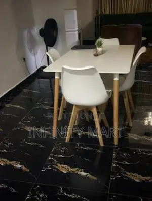 4 Seater Dinning Set 2 (White)