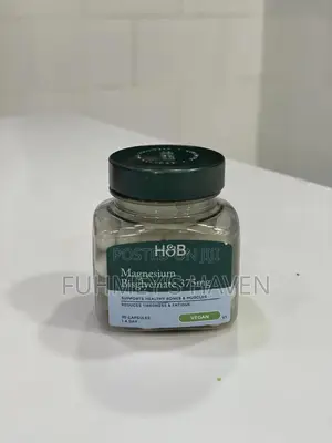 Original H&B Magnesium Bisglycinate 375mg (30 Capsules) – Imported UK