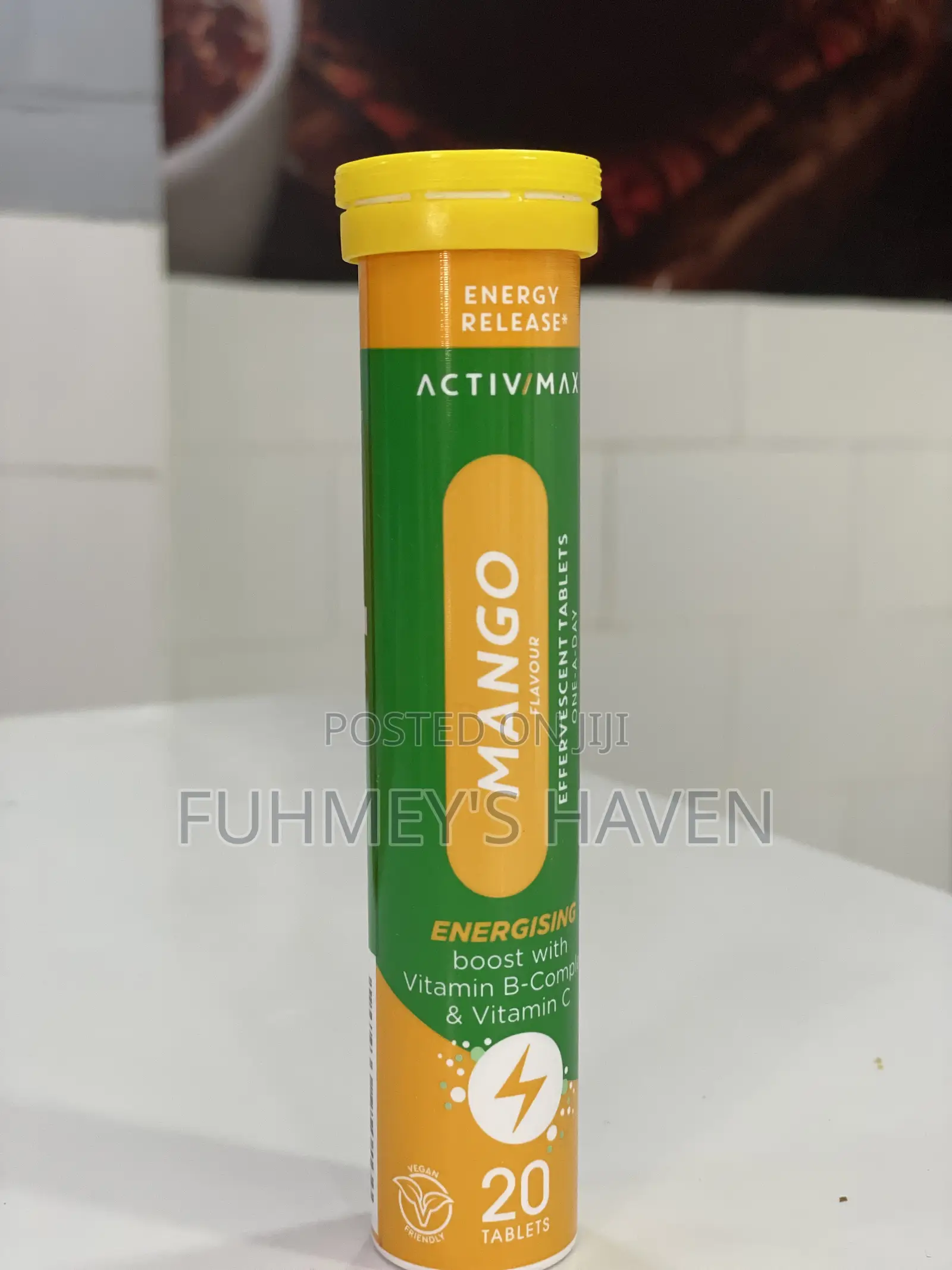 Activ-Max Energy Boost Effervescent Tablets Mango Flavour- 20 Tablets