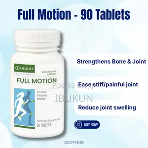 Full Motion - 90 Tablets Single for Bone and Joint Health Relieves Pai