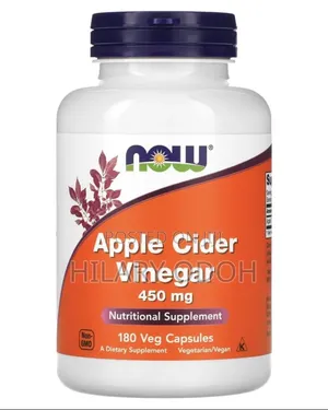 NOW Foods Apple Cider Vinegar 450 Mg 180 Veg Capsules