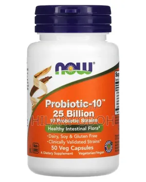 NOW Foods Probiotic-10 25 Billion 50 Veg Capsules