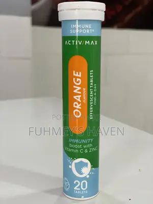 Activ-Max Vitamin C & Zinc Effervescent Tablets (Orange Flavour) - 20s