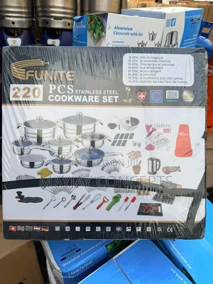 FUNITE 220PCS Stainless Steel Cookware Set | Complete Kitchen Set