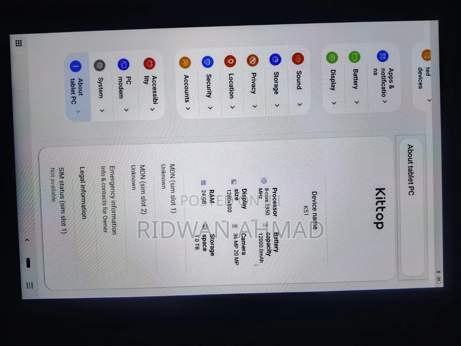 New Mediatek MT8735M 1 TB Blue