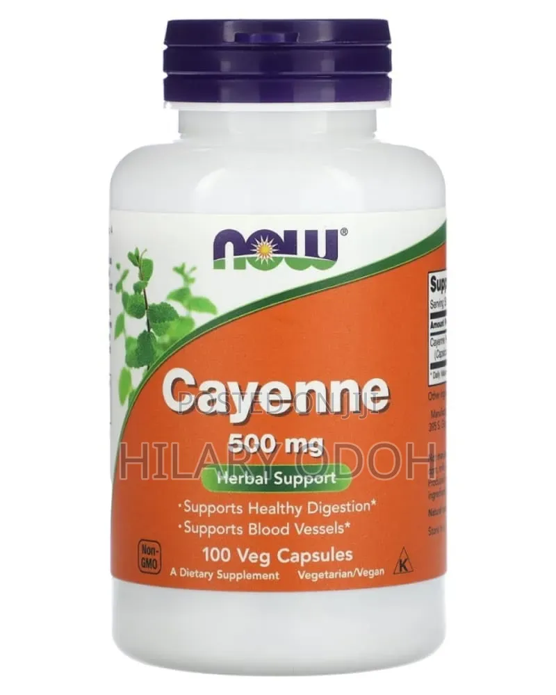 NOW Foods Cayenne, 500 Mg, 100 Veg Capsules
