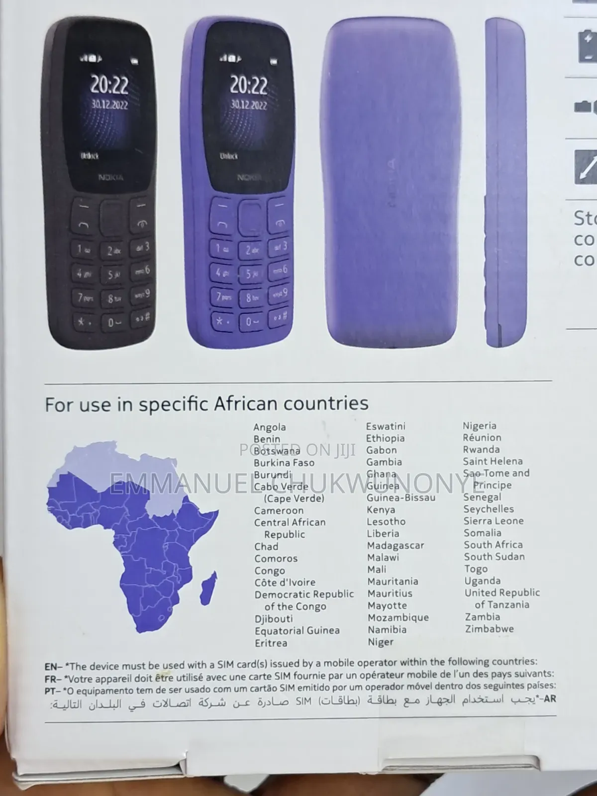 New Nokia 105 Black