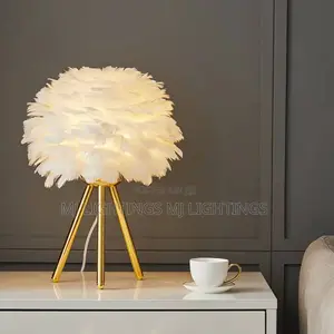 Romantic Cream Wind Feather Tree LED Floor Lamp
