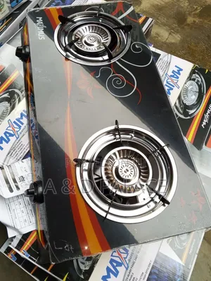 Maximum" Double Face Burner Glass Table Gas Cooker