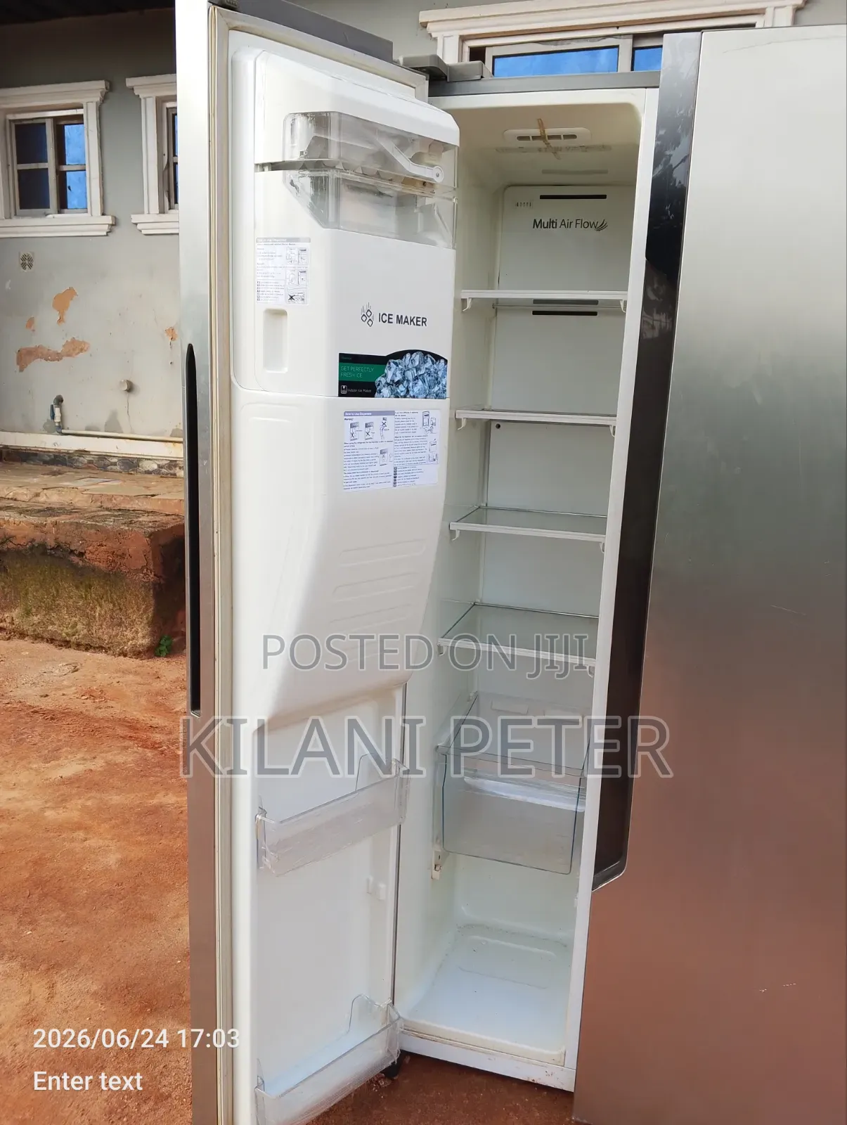 Double Sided Door Hisense Fridge With Ice Machine Maker,