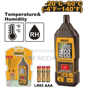 Ingco Digital Humidity and Temperature Meter HETHT031