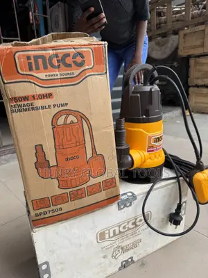 Heavy-Duty INGCO 750W (1HP) Sewage Submersible Water Pump