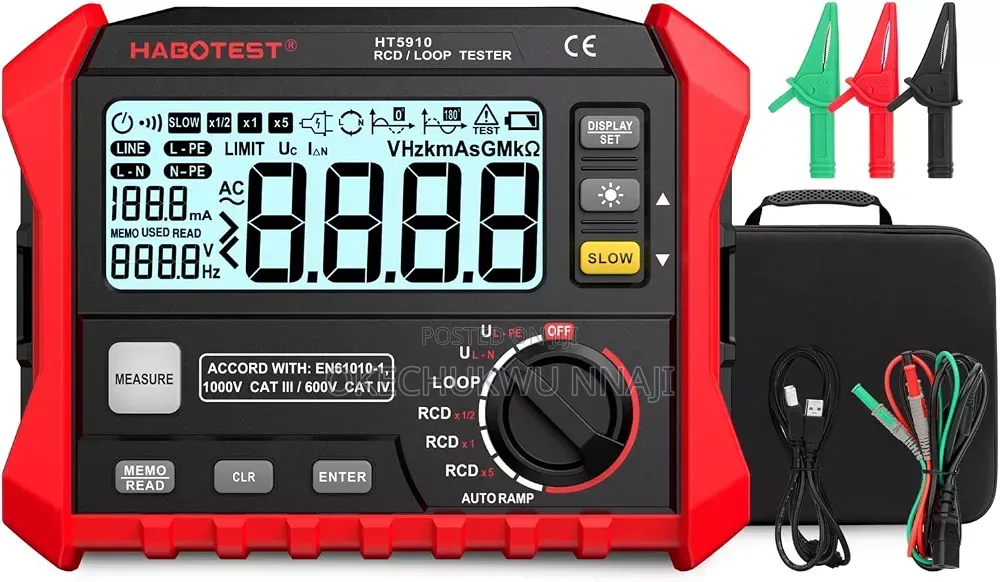 Digital Grounding Earthing Tester 0-4kω,200v Megohmmeter Multimeter