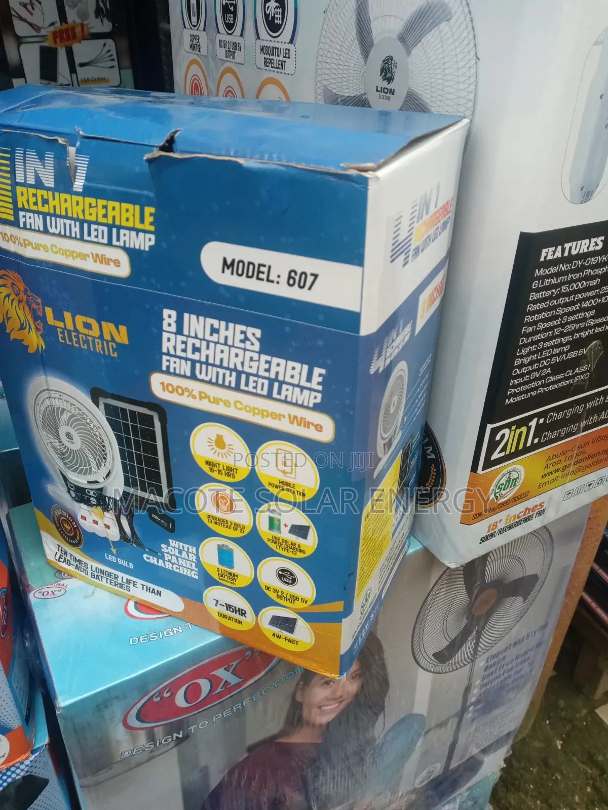 Lion Solar Table Fan