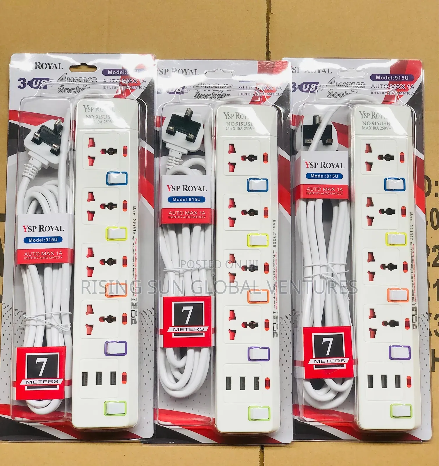 5 Way USB Extension Sockets