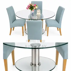 Foreign Used Luxury 4–6 Seater Glass Dining Set