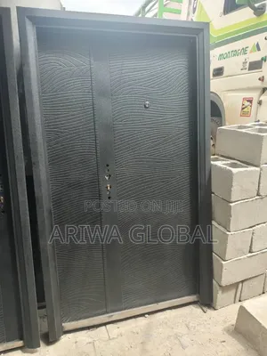 Modern Design. Strong Nigerian Security Door, Built to Last.