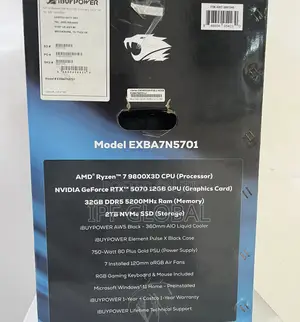 New Desktop Computer iBUYPOWER 32GB AMD Ryzen 7 SSD 2T