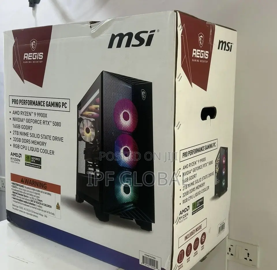 New Desktop Computer MSI 32GB AMD Ryzen 9 SSD 2T