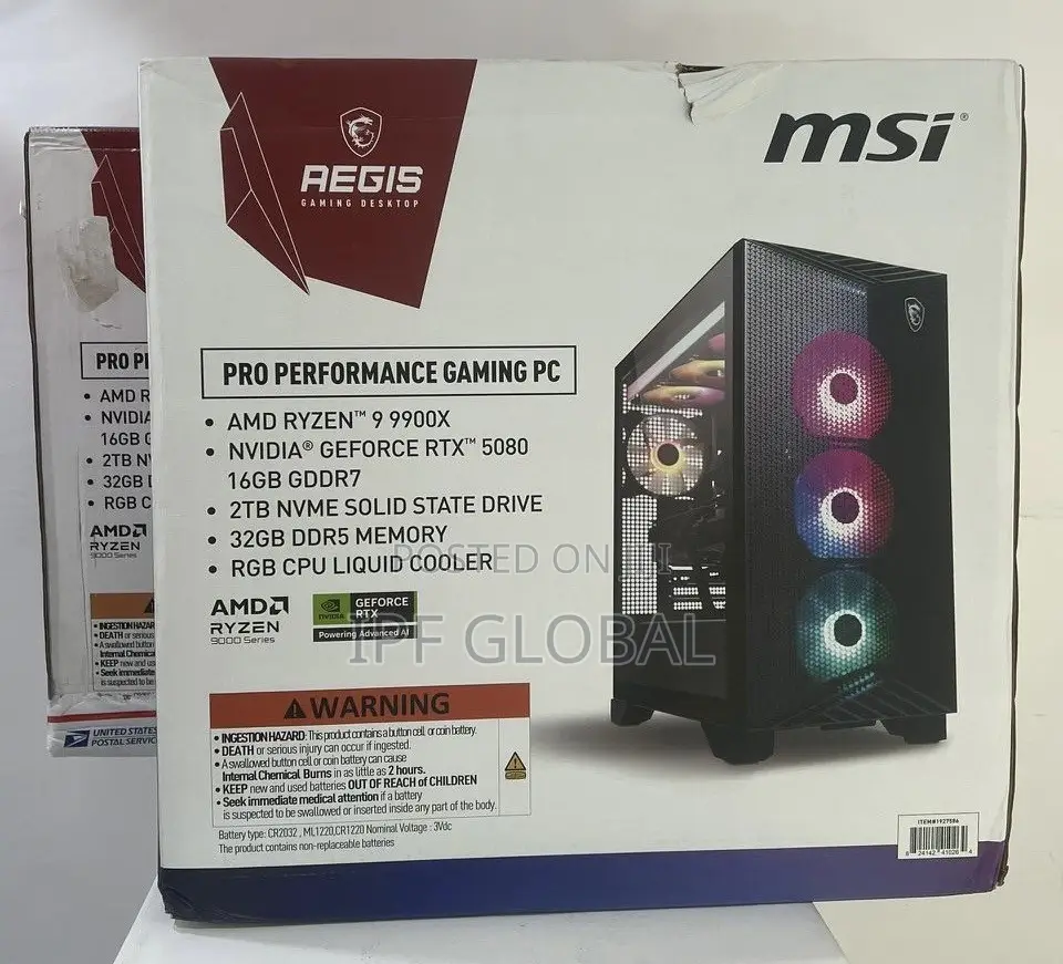 New Desktop Computer MSI 32GB AMD Ryzen 9 SSD 2T