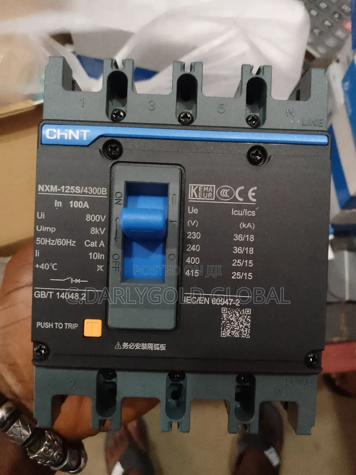 Chint McCb 4pole 100amps Breaker