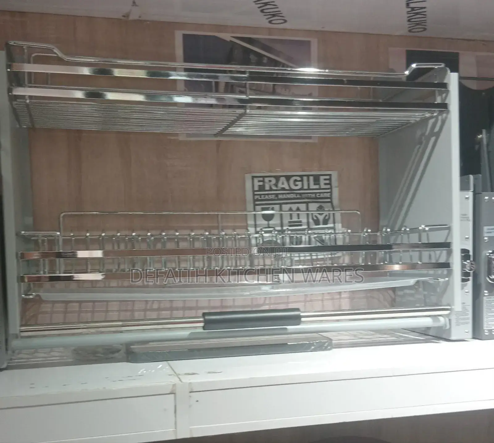 Elevator Pull Down Plate Rack 80cm