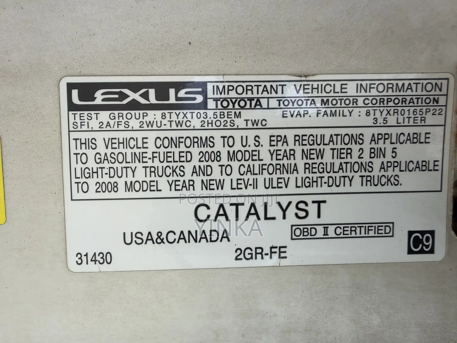 Lexus RX 350 2008 White