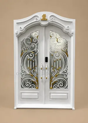 Ultra Security 100mm Armored Front Door With Glass – 7ft X 5ft