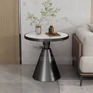 Marble Top Round Side Table