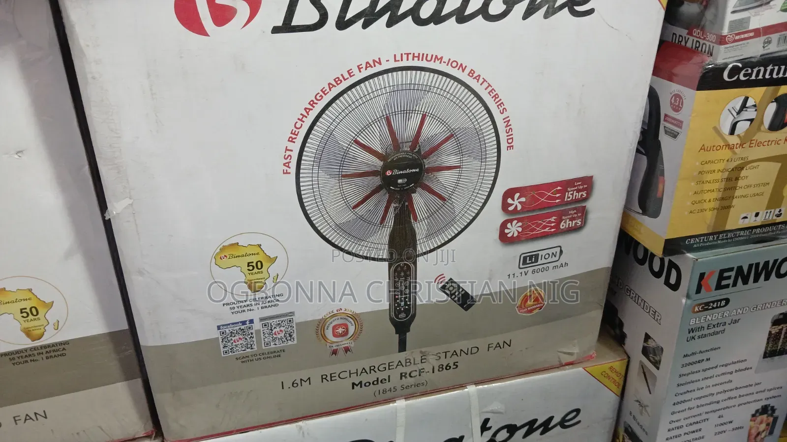 Binatone Rechargeable Fan