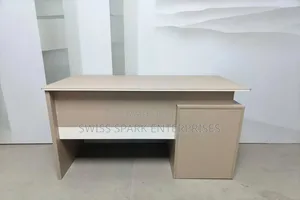 Modern Office Desk With Side Storage - Luxury Executive Table