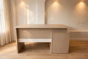 Modern Office Desk With Side Storage - Luxury Executive Table