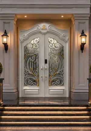 Premium 7x5ft Heavy Duty 100mm Glass Armored Door – Rust Proof