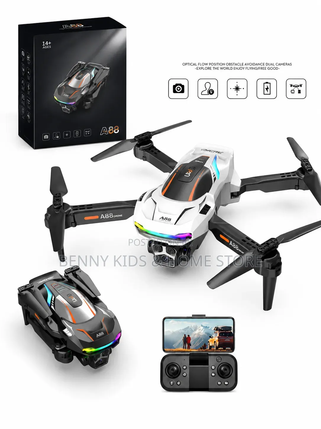 A88 Smart Foldable Camera Drone – Available Now!