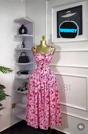 🌸 Elegant Floral Maxi Gown for Women